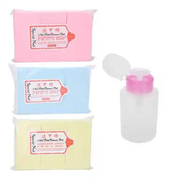 

Nail Polish Remover Wipes Cotton Empty Pump Dispenser Nail Art Remover Tools Kit