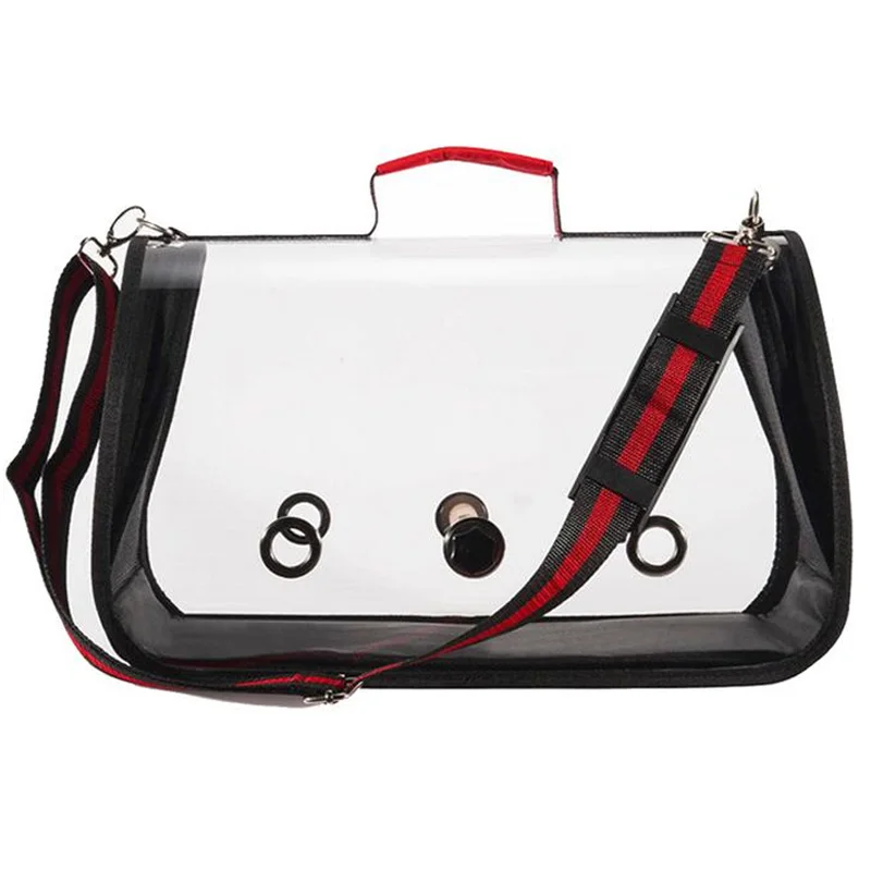 

Outdoor Travel Transport Parrot Cage Bird Carriers Accessories Pvc Transparent Breathable Parrot Handbag