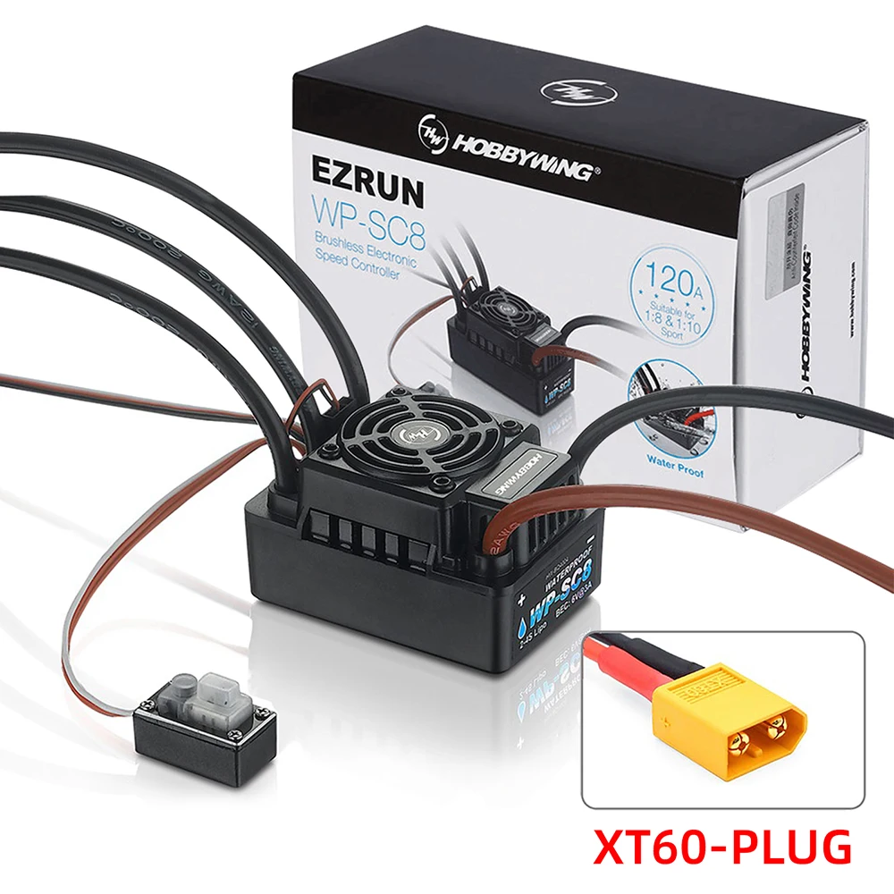 Original Hobbywing EZRUN WP SC8 120A 2-4S Lipo Brushless