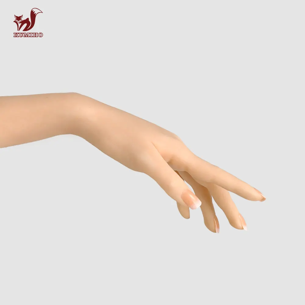 Offer KUMIHO Realistic Silicone FemaleHand Models Left and Right Hand