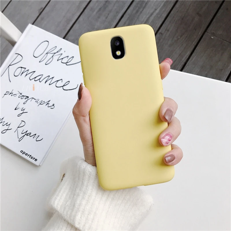 cute samsung cases Kẹo Dẻo Silicone Ốp Lưng Điện Thoại Samsung Galaxy J6 J8 Plus A6 A8 A7 A5 J2 J3 J5 J7 J4 plus 2018 Pro 2017 2016 Mềm Tpu Bao samsung silicone case