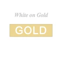 White on gold