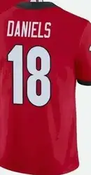 Customized Embroidery For Men Women Kid Youth JT Daniels Red Black American Football Jersey