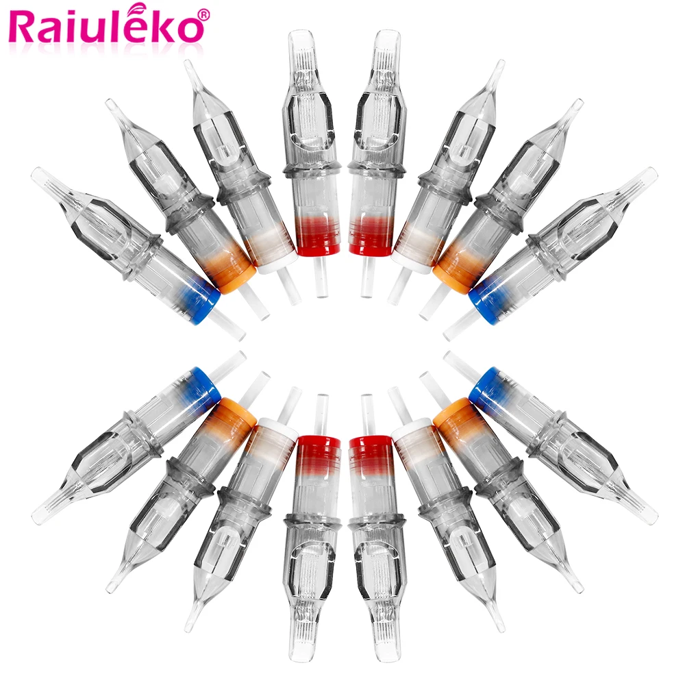 10 Pcs Tattoo Needle Revolution Cartridge Round Liner 0.35mm Taper RL/M1/RM/RS Disposable Semi-Permanent Eyebrow Makeup Needles | Красота и