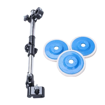 

3Pcs 100mm 4Inch Wool Buffing Grinding Wheel Felt Polishing Discs Pads Set Blue & 1pcs 2 Section Bicycle Umbrella Connector Hold