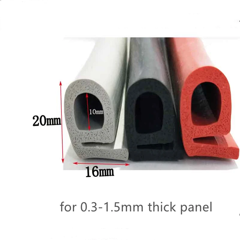 Silicone Borracha Espuma Selagem Strip Alta Temperatura Resistente ao Calor Seals Strip 16×20 mm Cinza Preto Vermelho e Forma
