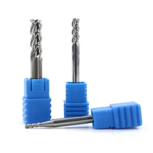 HRC55 1mm Carbide Face/End Mill 3 Flutes Tungsten Cobalt Alloy End Milling Cutter Aluminum Processing Mill For CNC Machine Tool Machine Tools HRC55 1mm Carbide Face/End Mill 3 Flutes Tungsten Cobalt Alloy End Milling Cutter Aluminum Processing Mill For CNC Machine Tool Machine Tools