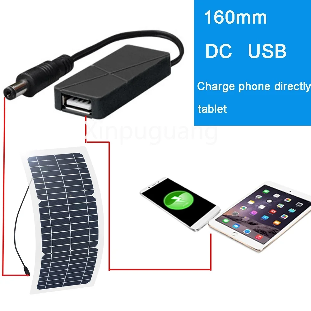 Kit Panel Solar Flexible 40W 18V YUMILI - Con Controlador 20A, Para Cargar Baterías Y Dispositivos USB (280x280 Mm)