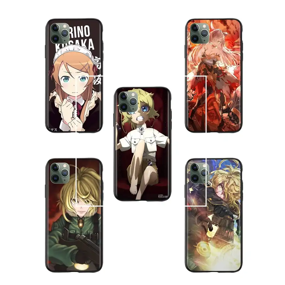 青年の女の子カレン戦記アニメデスクトップの壁紙保護電話カバー Fundas Iphone X 11 11pro 最大 Fitted Cases Aliexpress