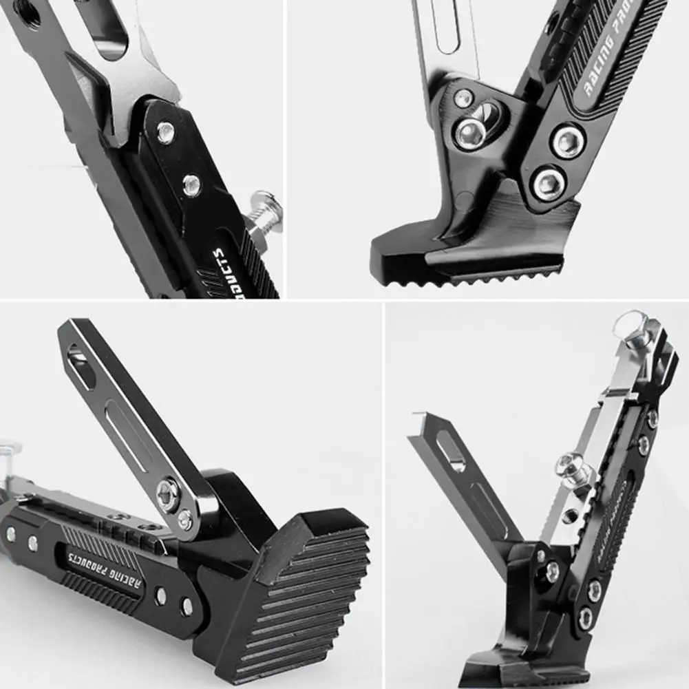 Motorcycle Bracket Adjustable Foot Side Bracket Parking Bracket Motorcycle Parking Foot Side Bracket Motorcycle Accessories