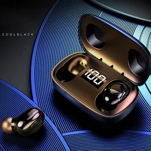 TWS Bluetooth Earphone with Microphone LED Display Wireless Bluetooth Headphones Earphones Noise Cancelling Headsets