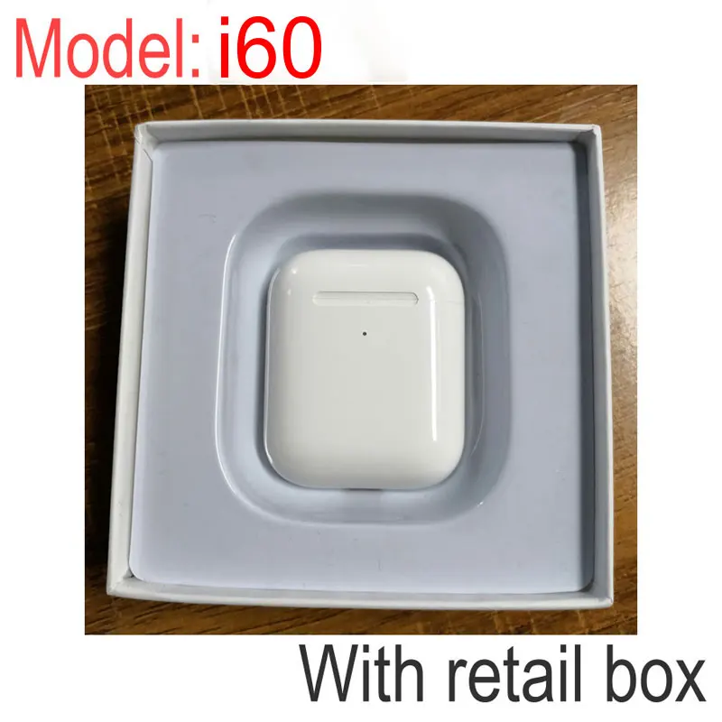 i60 white Новинка I12 беспроводная Bluetooth гарнитура i12 TWS Bluetooth 5,0 спортивные наушники портативные сенсорные наушники для всех мобильных телефонов - Цвет: i60 white