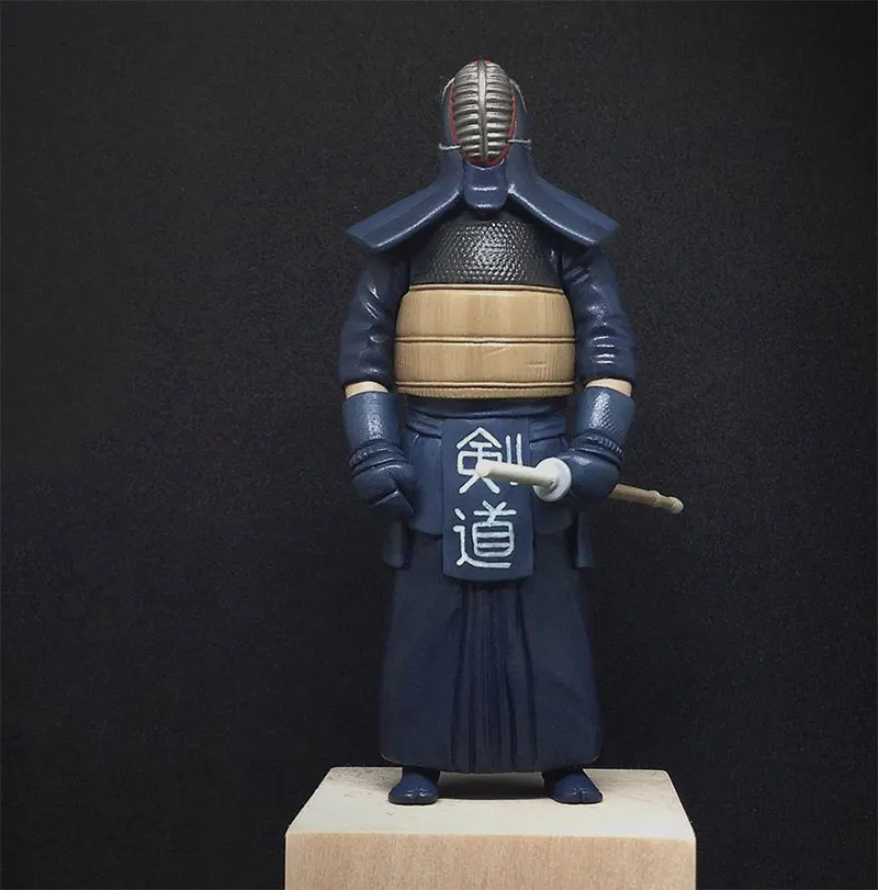 1/20 масштаб японский Kendo Warrior миниатюрное статическое моделирование Неокрашенный