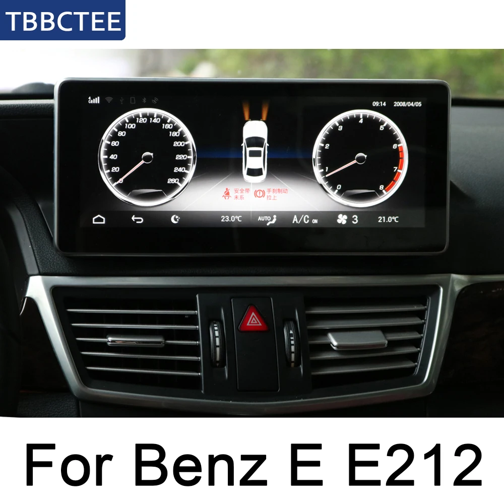 For Mercedes Benz E Class W212 2010~ Car Android System 1080P IPS LCD Screen Car Radio Player GPS Navigation BT WiFi AUX Map