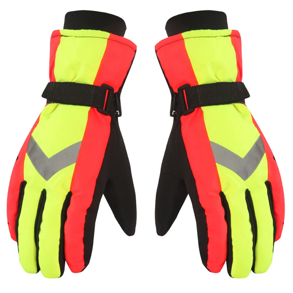 Мужские и женские регулируемые водонепроницаемые светоотражающие велосипедные зимние противоскользящие защитные зимние перчатки утепленные рабочие спортивные лыжные теплые