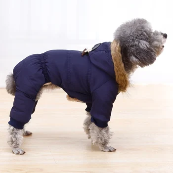 

Winter Warm Waterproof Windproof Thickened Walking Pet Jacket Dress Up With Hood Soft Outdoor Wear Resistant Dog Costume Cute