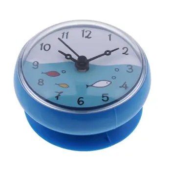 

Bathroom Wall Suction Clock Waterproof Time Display Home Decor Gift