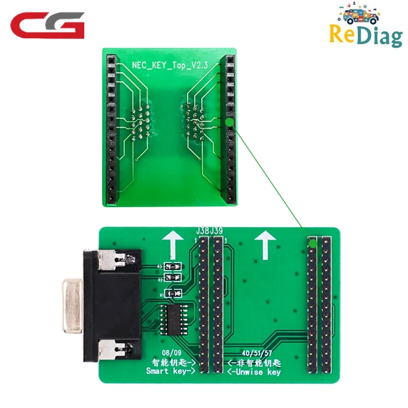

NEW ARRIVALS CGMB NEC Adaper For CGDI MB Key Programmer Supports Erase and Read&Write More Faster Convinent and Efficient