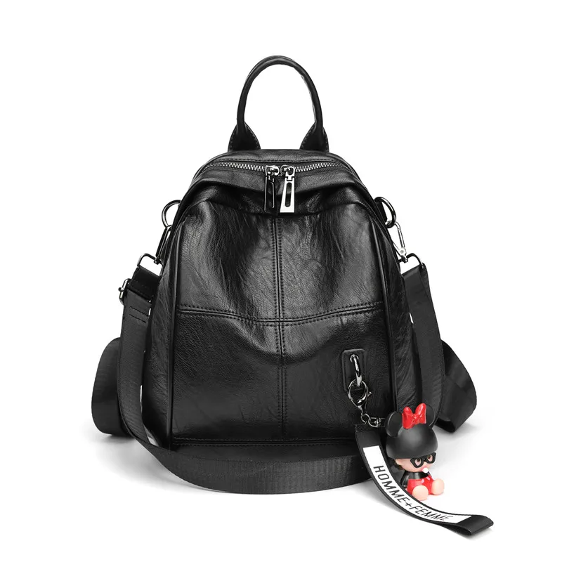 

New fashion casual pu women anti-theft backpack hight quality vintage backpacks female larger capacityStudent backpack