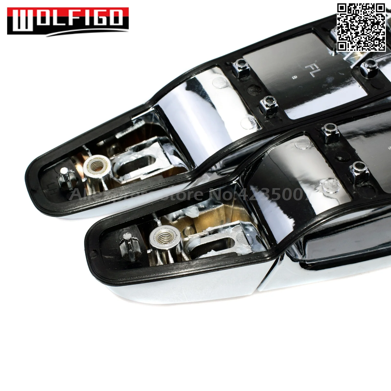WOLFIGO передний задний LH RH хром наружные дверные ручки для Chevy Tahoe Gmc Yukon Sierra Denali 25960525,25960526, 25960521,25960522