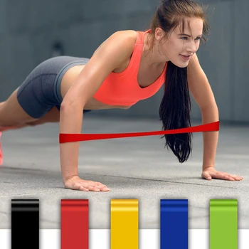 

Latex Ring Resistance Loop Fitness Exercise Stretch Bands Yoga Belt Circle Workout Strap Sports Washable Training