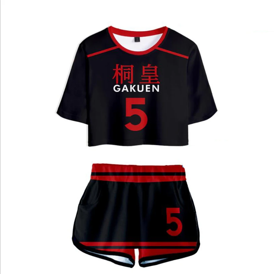 Костюм для косплея Аниме Kuroko без корзины Basuke спортивный костюм старшей школы GAKUEN