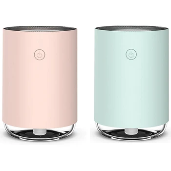 

2set 220Ml Aroma Essential Oil Diffuser Air Humidifier Aromatherapy Cool Mist Maker Fogger Green & Pink