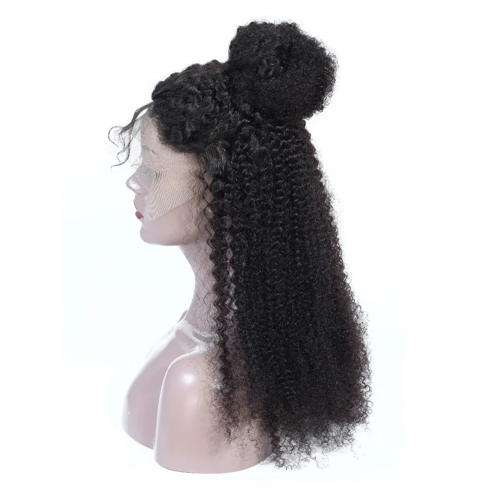 4*4 закрытия шнурка человеческих волос парики предварительно выщипанные волосы бразильские кудрявые парики из человеческих волос парики с детскими волосами королева