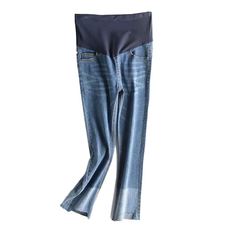 

New Fashion Autumn Maternity Jeans Adjustable Waist Pants For Pregnant Women Pregnacy Clothes
