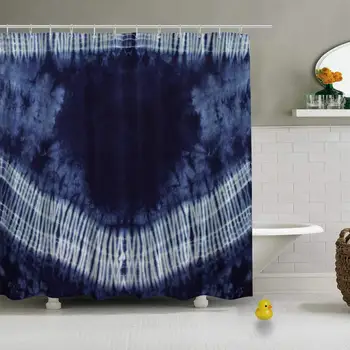 

Tie Dye Pattern Photo Creative Shower Curtain for Bath Tub,79''L x 72''W