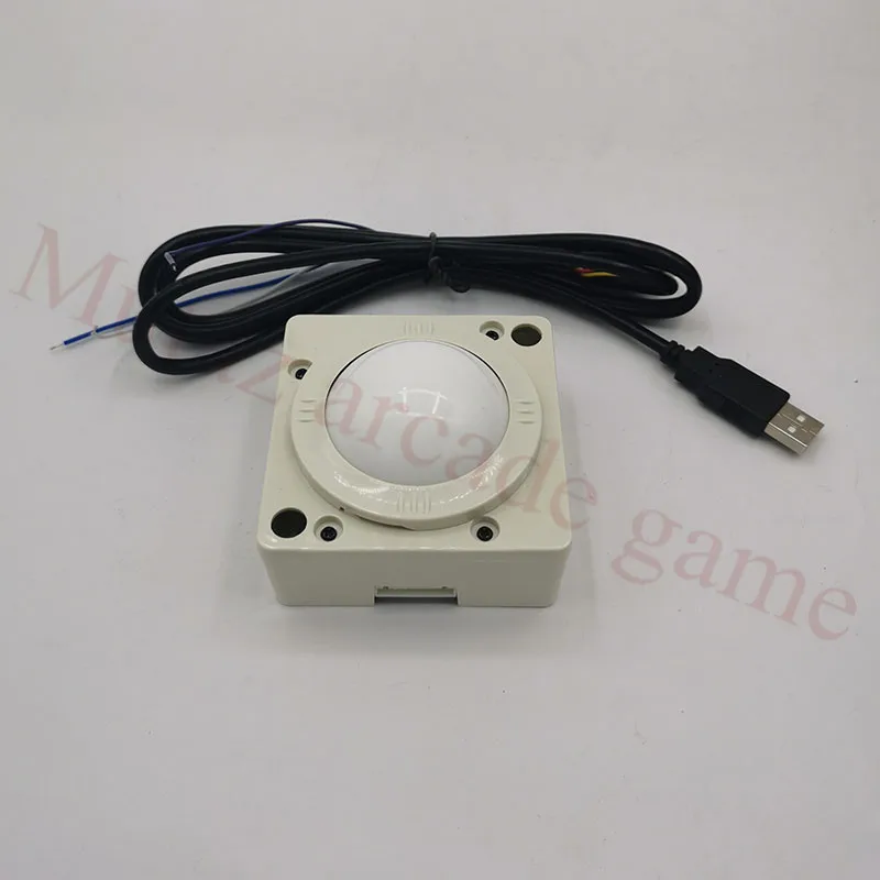 2'' Diameter white Round trackball with USB Connector arcade games cabinet parts arcade trackball for arcade video game