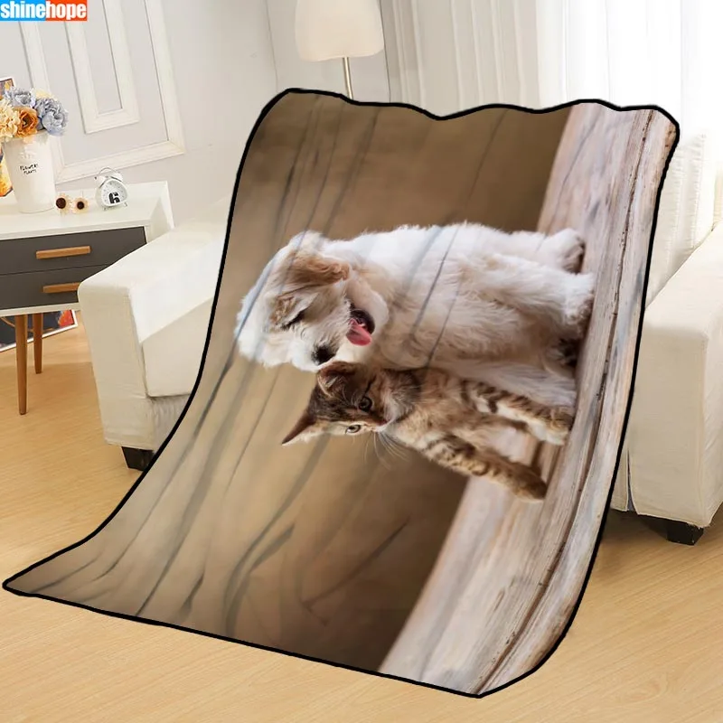 Blanket 17 Custom Dog and Cat Blankets for beds throw blanket soft blanket summer blanket anime blanket travel blanket - Цвет: Blanket 17