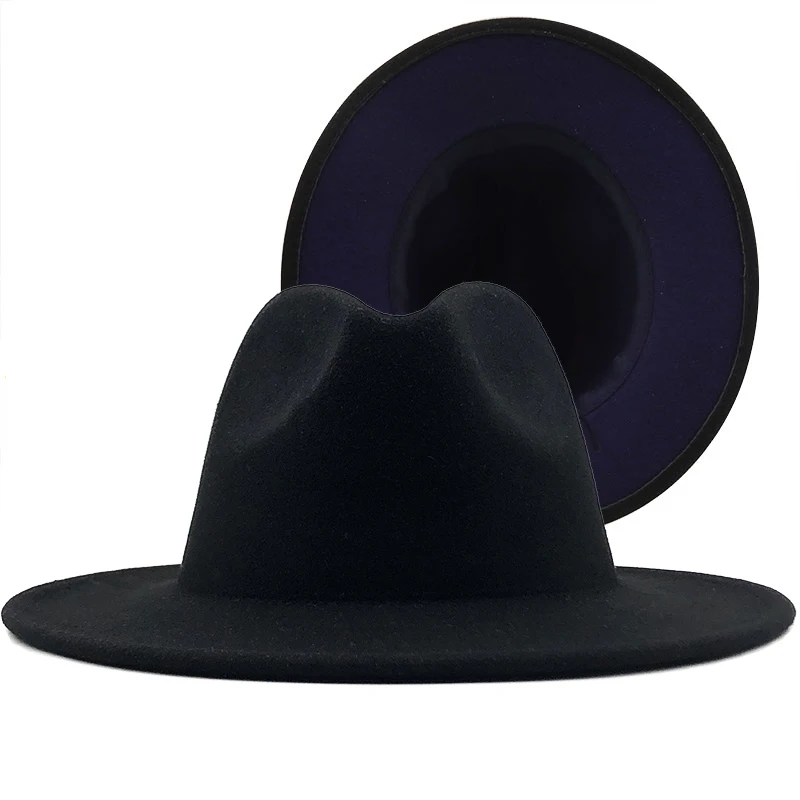 Hot Outer black Inner Navy blue Wool 