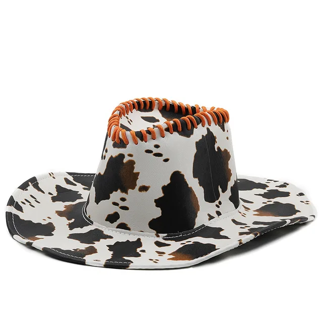 Handmade Western Cowboy Cow Pattern PU 