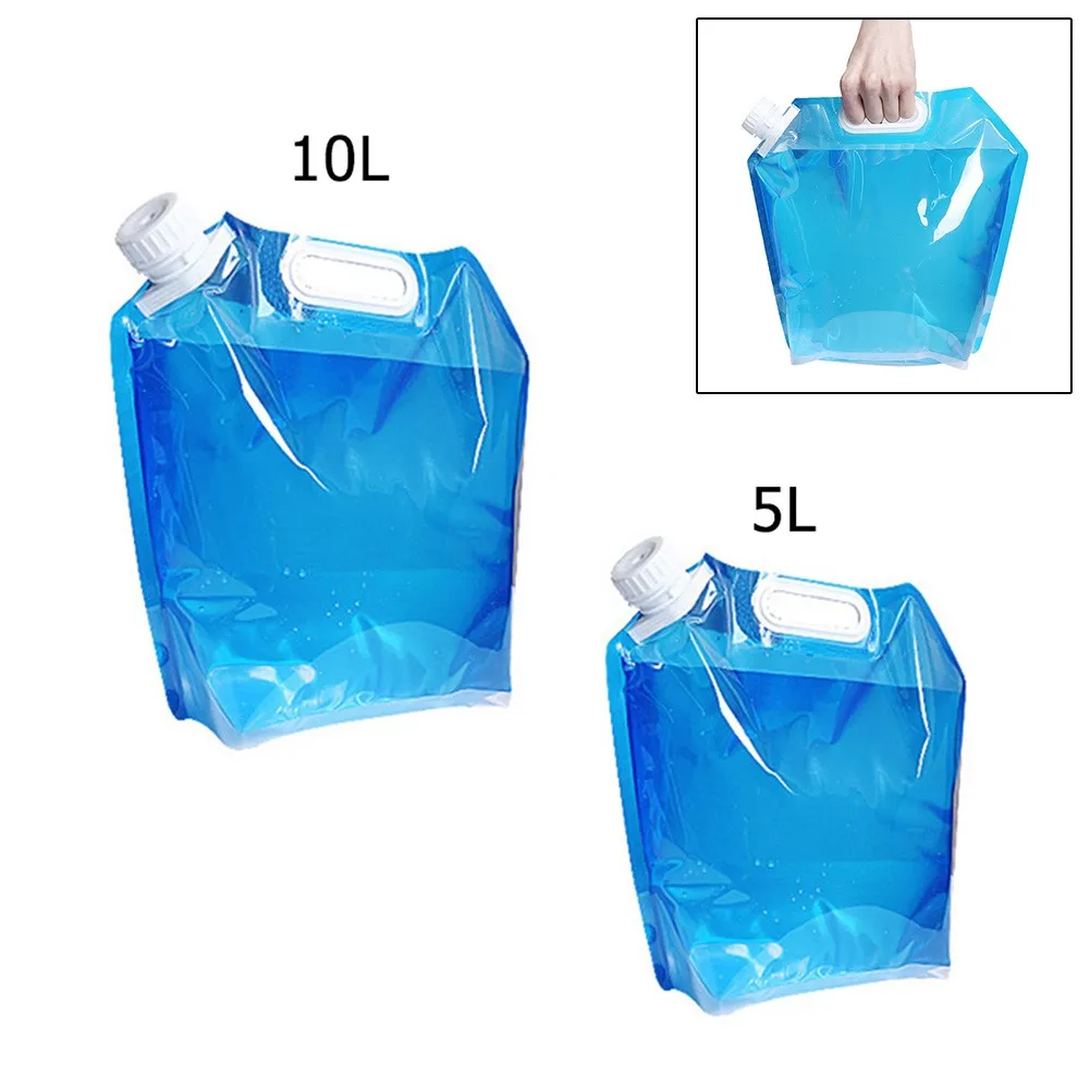5L/10L PVC Camping Faltbare Trinkwasser Lagerung Flasche Faltbare Tasche Container Träger Für Kalt/eis Wasser Outdoor Sport_voghion.com