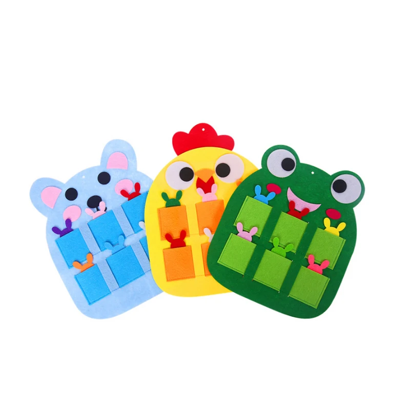Saizhi мультфильм Jouet Игрушки для младенцев для детей детский сад Manualidades DIY Дети Искусство и ремесла животных карты карманный лягушка курица
