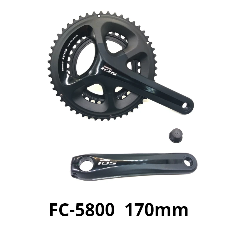170mm a set 105 FC 5800 2x11 скоростной дорожный велосипед HOLLOWTECH двойной шатун 50-34T 170/172,5 мм Кривошип с BBR60 велосипедные части - Цвет: 170mm a set