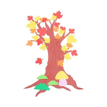 

Maple Tree Sticker Cartoon Wallpaper Wall Decal Kids Room Decorative Sticker for Kindergarten Classroom