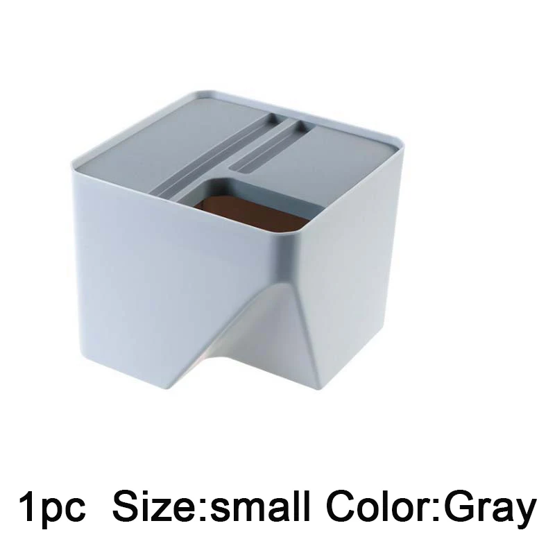 1pc small gray Кухонный мусорный бак, мусорная корзина, наборная сортировка, нулевые отходы, компост, мусорный ящик, мусорная корзина, барная комната - Цвет: 1pc small gray