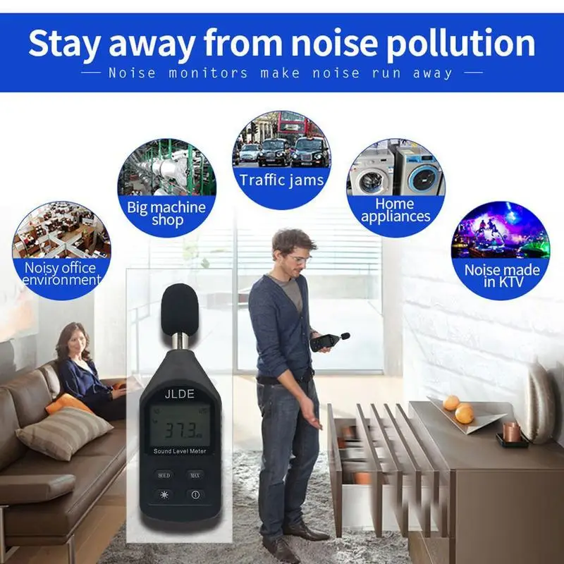 

High Precision Decibel Sensor Digital Sound Level Decibel Noise Measurement Noise Precision Tester Meter Tester Data Small O9D4