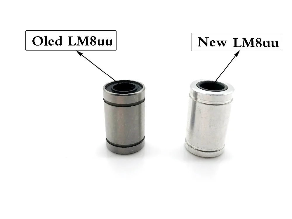 Запчасти для 3d принтера 10 шт./лот, LM8UU 8 мм x 15 мм x 24 мм, подшипник для 3d принтера, запчасти для ЧПУ, 3D-принтер