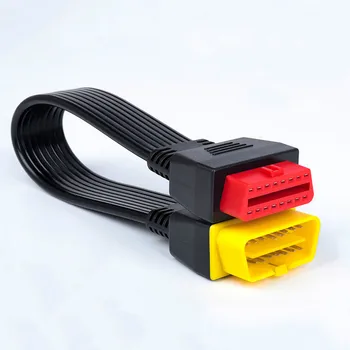 

Universal OBDII Extension Cable OBD 16PIN Male to Female Dual Connector diagnostic scanner for launch X431 V//PRO/Easydiag/
