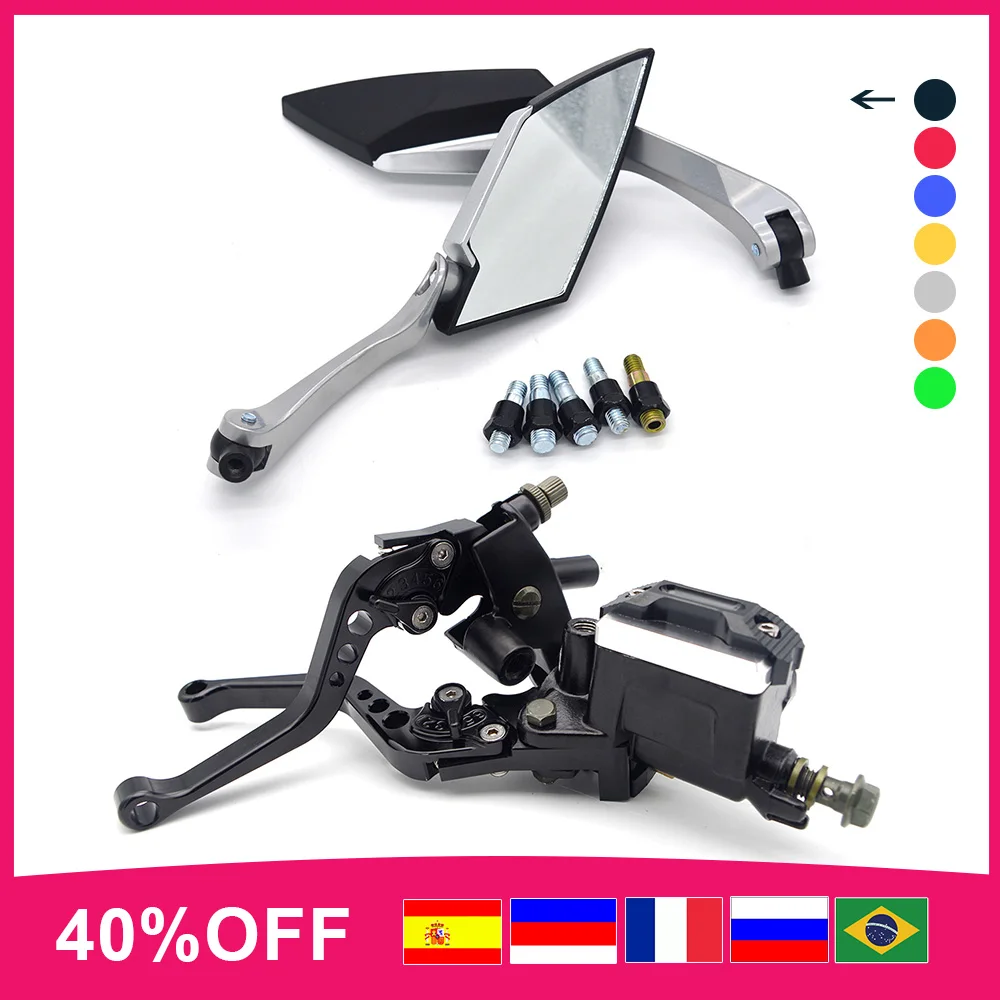 Для YAMAHA aerox 50 155 650 xvs banshee 350 blaster 200 bws 100 125 рукоятка тормоза ЧПУ мотоцикла с зеркалом