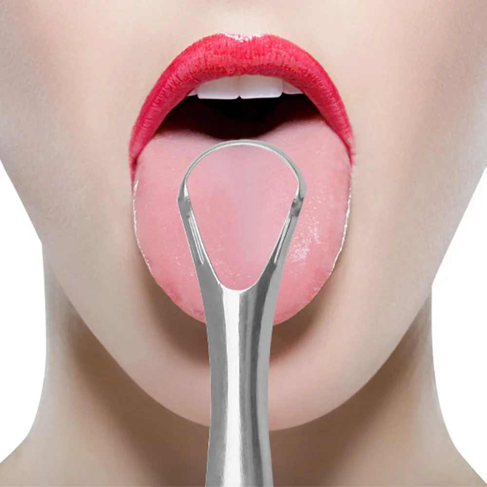 

1 PC Useful Tongue Cleaner Stainless Steel Oral Tongue Cleaner Medical Brush Mouth Reusable Fresh Breath Maker