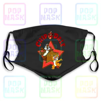 

Chip And Dale # 11 - 8 X 10 - Iron On Transfer Washable Reusable Mask with 2Pcs PM2.5 Filters 5 Layers