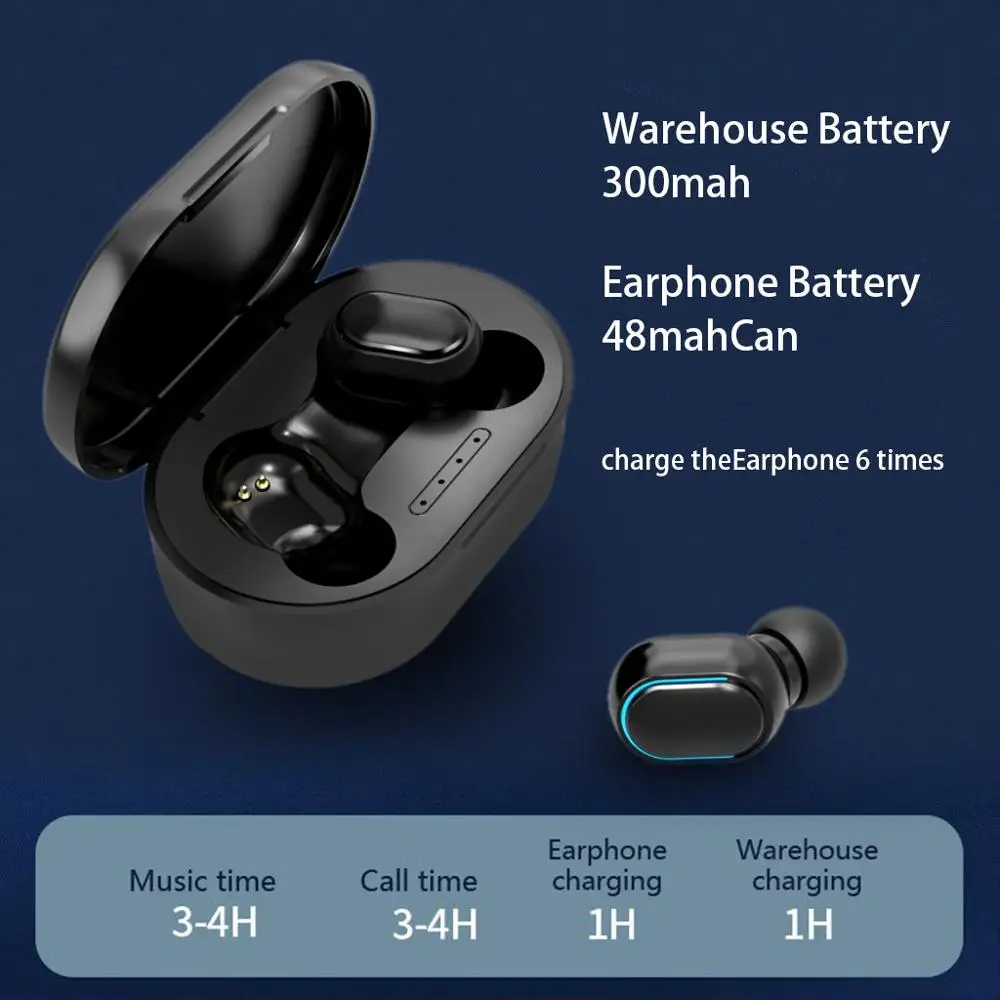 Twins Sport Headset With Charging Case Bluetooth 5 0 Earbuds Stereo Headphones for Apple Samsung Huawei xiaomi Wireless Earbuds