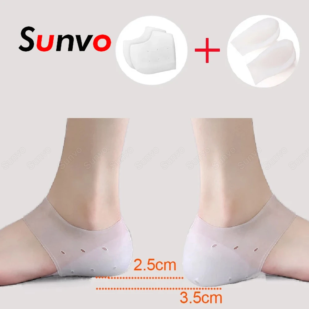 

Silicone Invisible Height Increase Insoles For Men/Women Heightening Gel Insoles Foot Pads Shoes Inserts Fascitis Plantar Socks