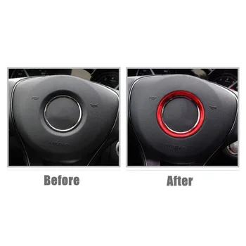 

Center Steering Wheel Ring Logo Horn Trim 1pcs For Mercedes Benz A B C CLA GLE