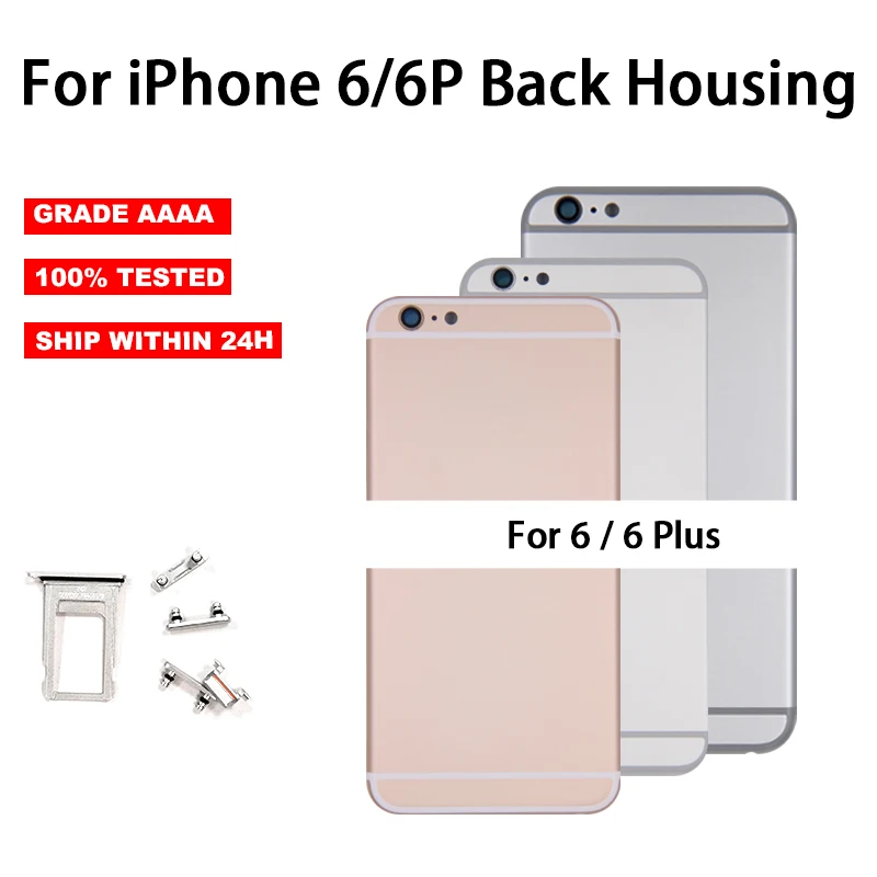 

AAA+++ Wholesale Housing Case For iPhone 6Plus Battery Cover Middle Frame Replacement Back Housing For iphone 6s plus with logo