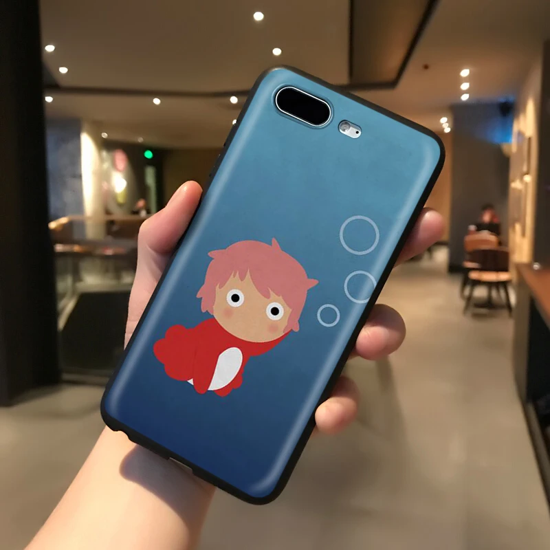 Мягкий силиконовый чехол YIMAOC Ponyo On The Cliff для iPhone 12 Mini 11 Pro XS Max XR X 8 7 6 6S Plus 5 5S